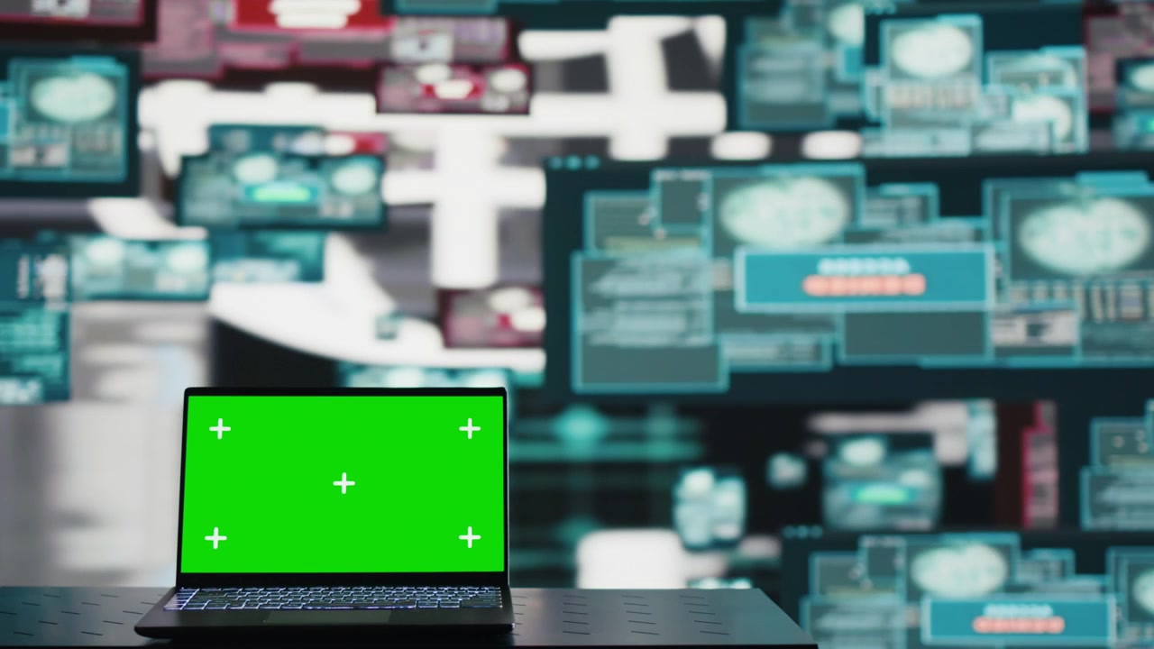 Computer mockup interface illustrating a planned cyber intrusion