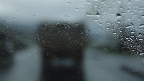 Lluvia-Cayendo-Sobre-El-Parabrisas-En-Bogotá-Colombia