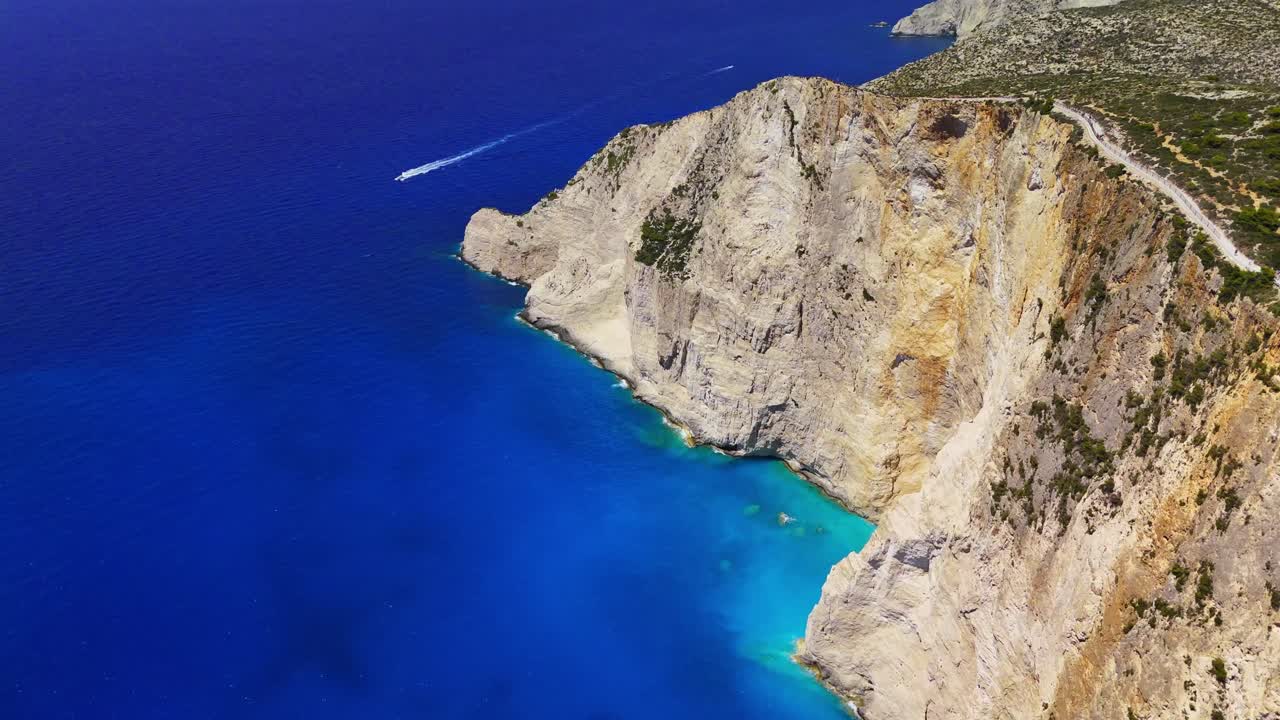 Navagio Beach, also known as Shipwreck Beach, is one of the most breathtaking spots in Greece. Located on the island of Zakynthos, this iconic cove is famous for its turquoise waters. Dji mini 4 pro
