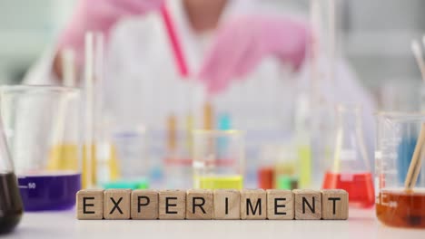 experiment in the lab