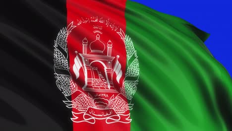 loop of afghanistan flag waving in wind texture background afghanistan flag. columbia flag video waving in wind