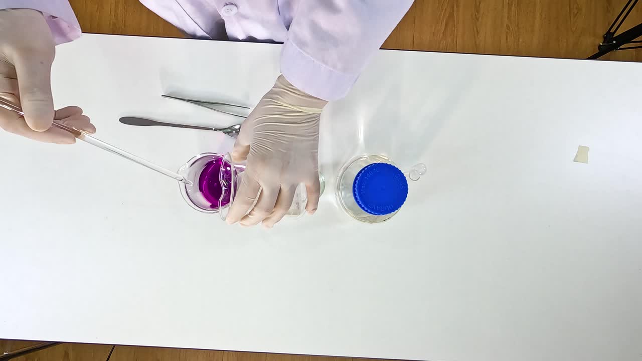 experimento científico en curso