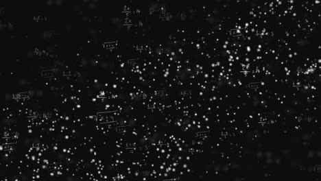 animación del procesamiento de datos y la cadena de adn en fondo negro