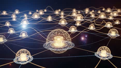 exploring the mysteries of connectivity: a glimpse into an illuminated network of energy or quantum nodes in a digital cosmos