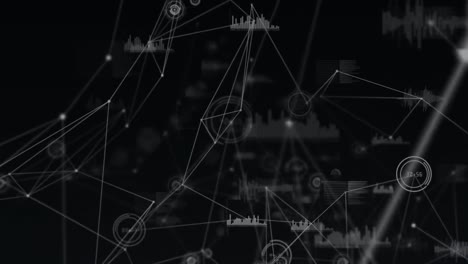 Animation-of-network-of-connections-on-black-background