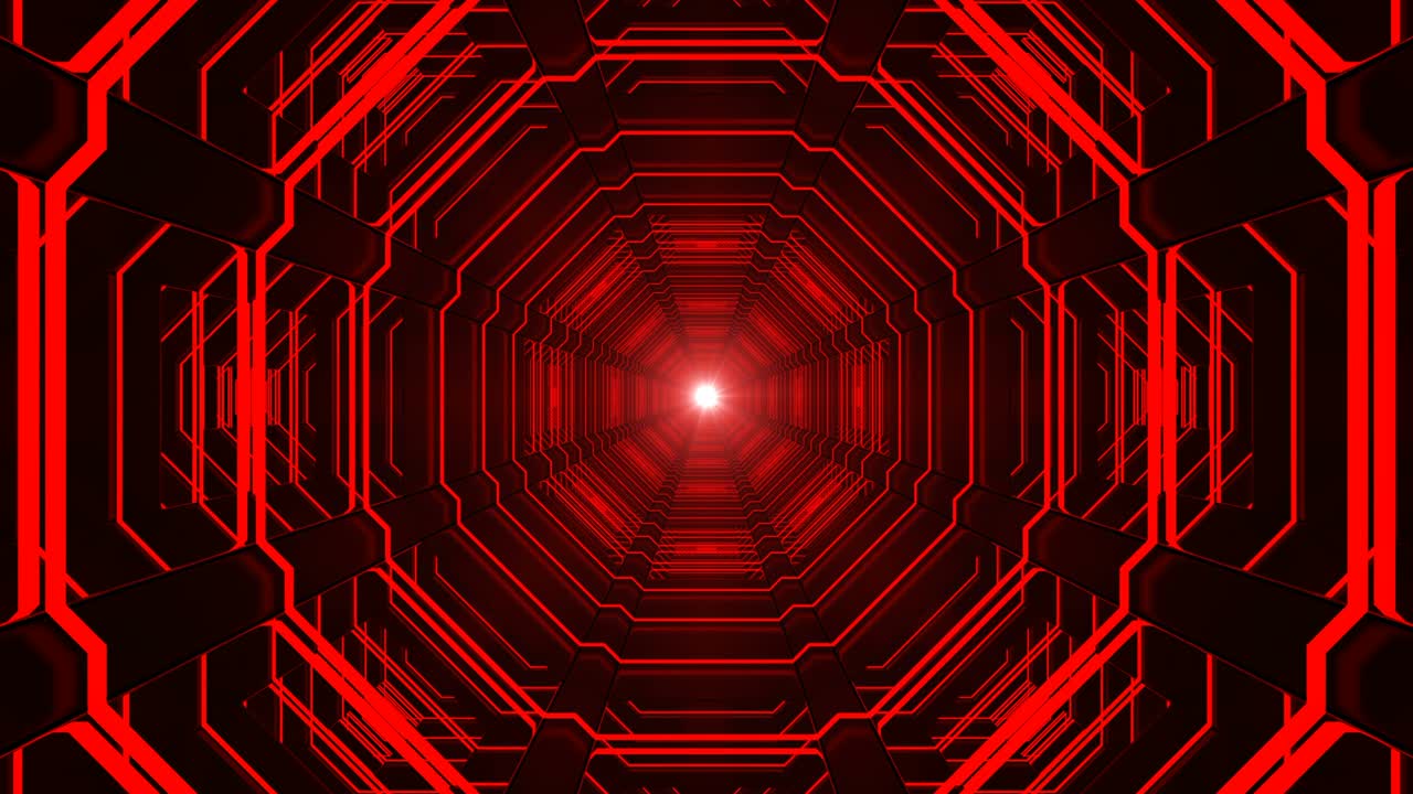 pasillo de fondo abstracto con bucle tecnológico