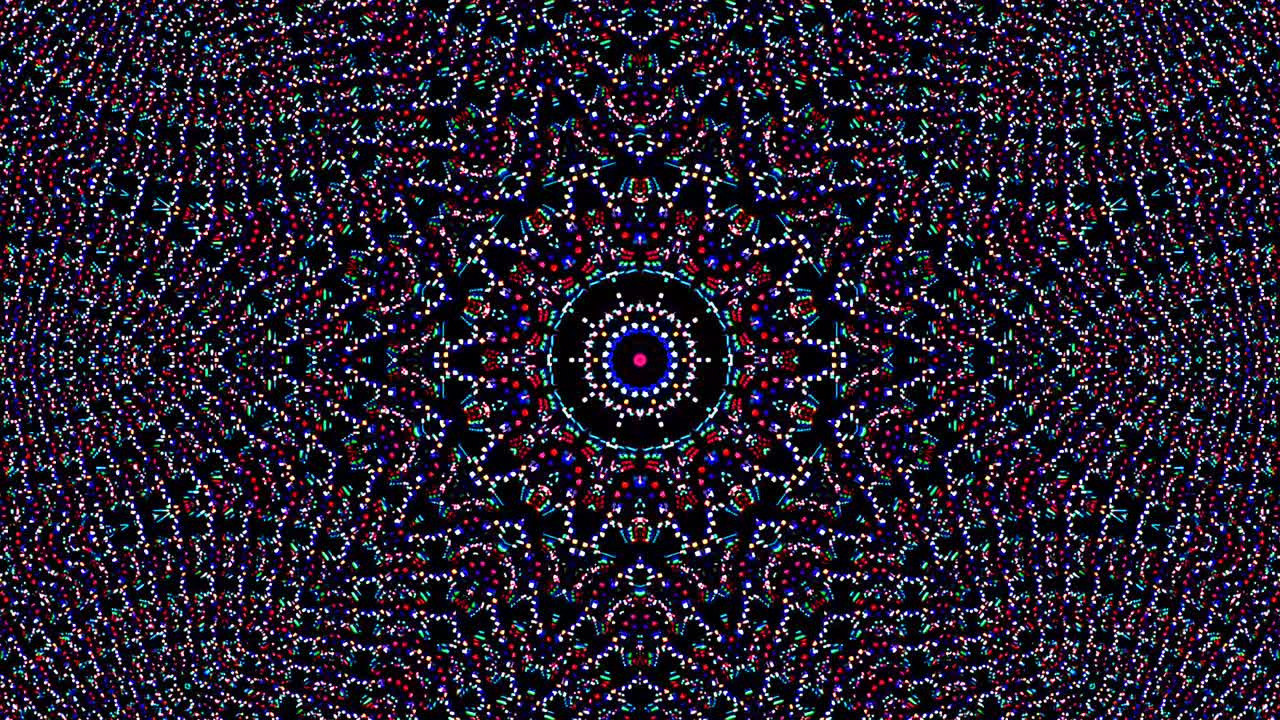 Bright abstract light governing full color, kaleidoscope