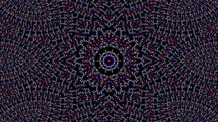 Bright abstract light governing full color, kaleidoscope
