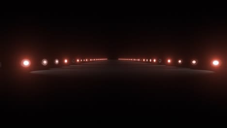 glowing tunnel perspective