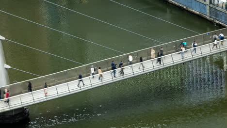 bridge canary wharf, london docklands