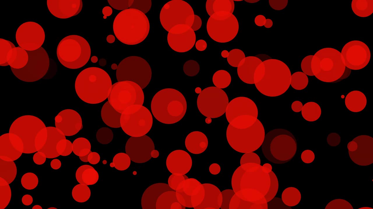 움직이는 원과 함께 검은 바탕