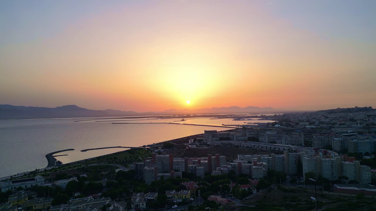Fortino di Sant'Ignazio at sunset. Historical destinations Cagliari