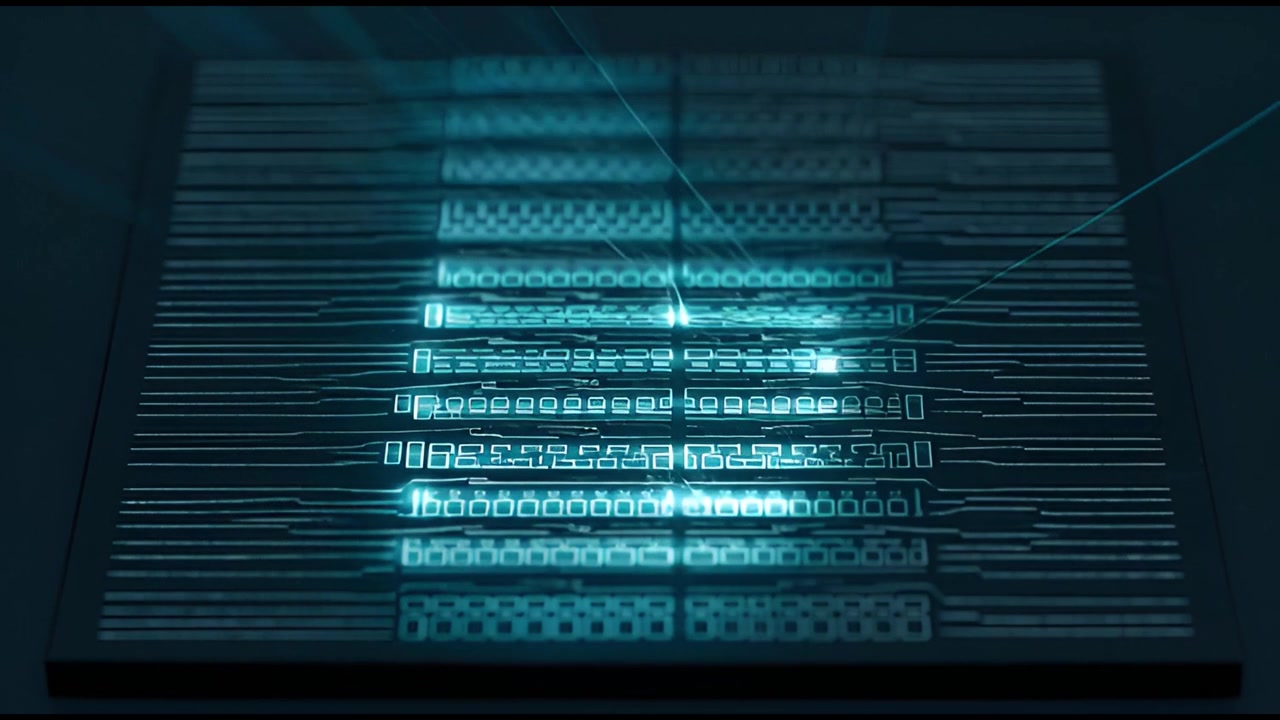 Digital Data Processing on a Futuristic Microchip Circuit Board