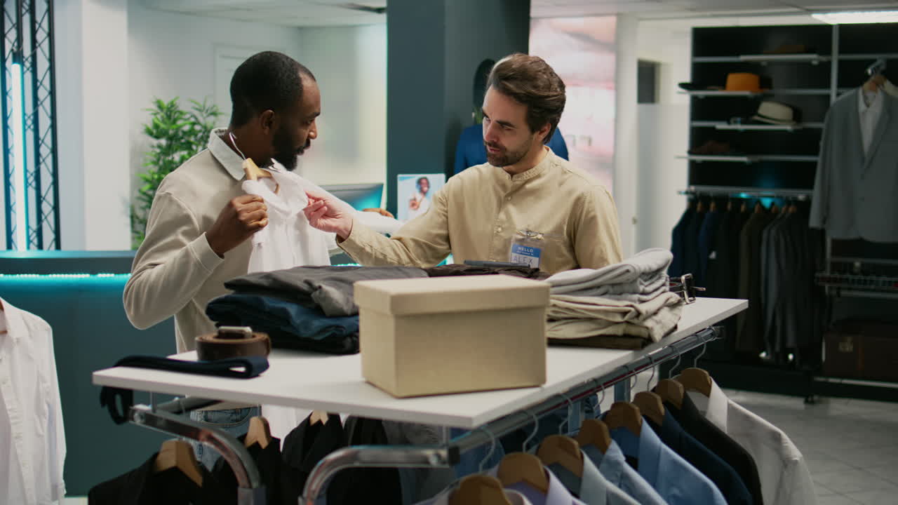 Customers in a Clothing Store