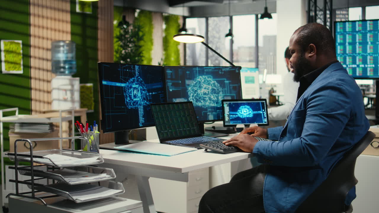 Vertical Video Business specialist engages with AI big data and predictive analytics