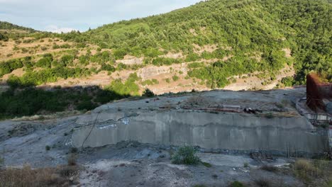 aliakmonas river nestorio dam under construction north greece macedonia region