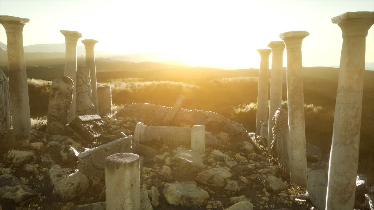 el antiguo templo griego en italia