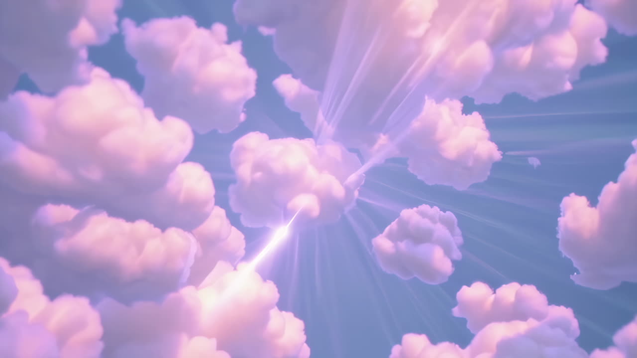 Pink and Purple Cloudscape