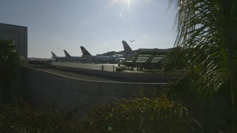 plane take off from los angeles airport