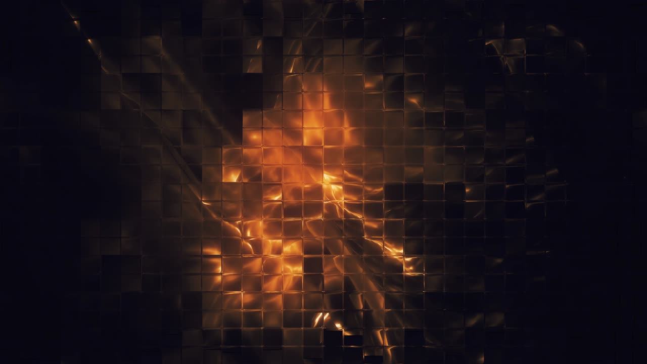 oro abstracto mosaico líquido azulejos de vidrio bucle de bakcground