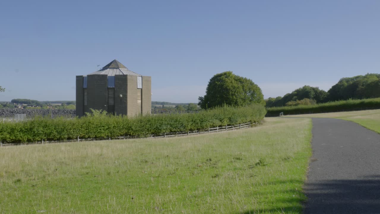 Rutland Water Pump house octagon shape historical building England United Kingdom