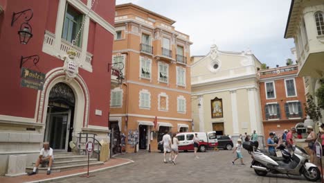 charming town square in monaco