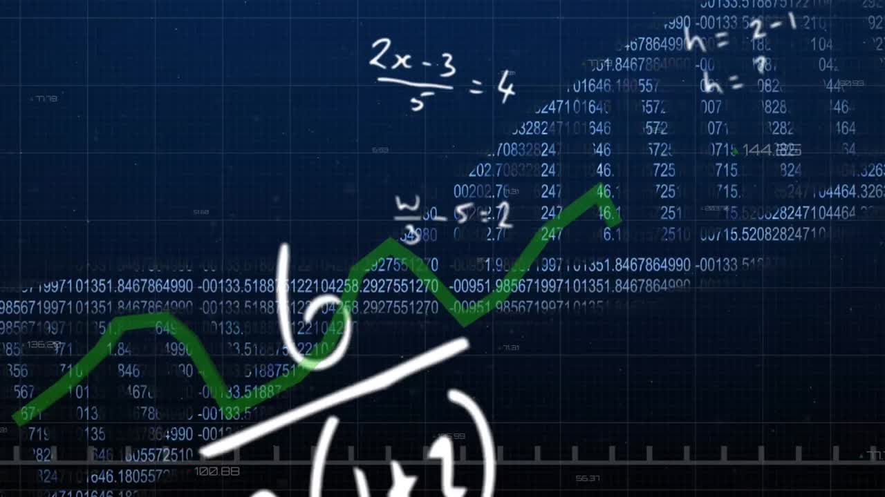 adn y ecuaciones matemáticas sobre el fondo de gradiente.