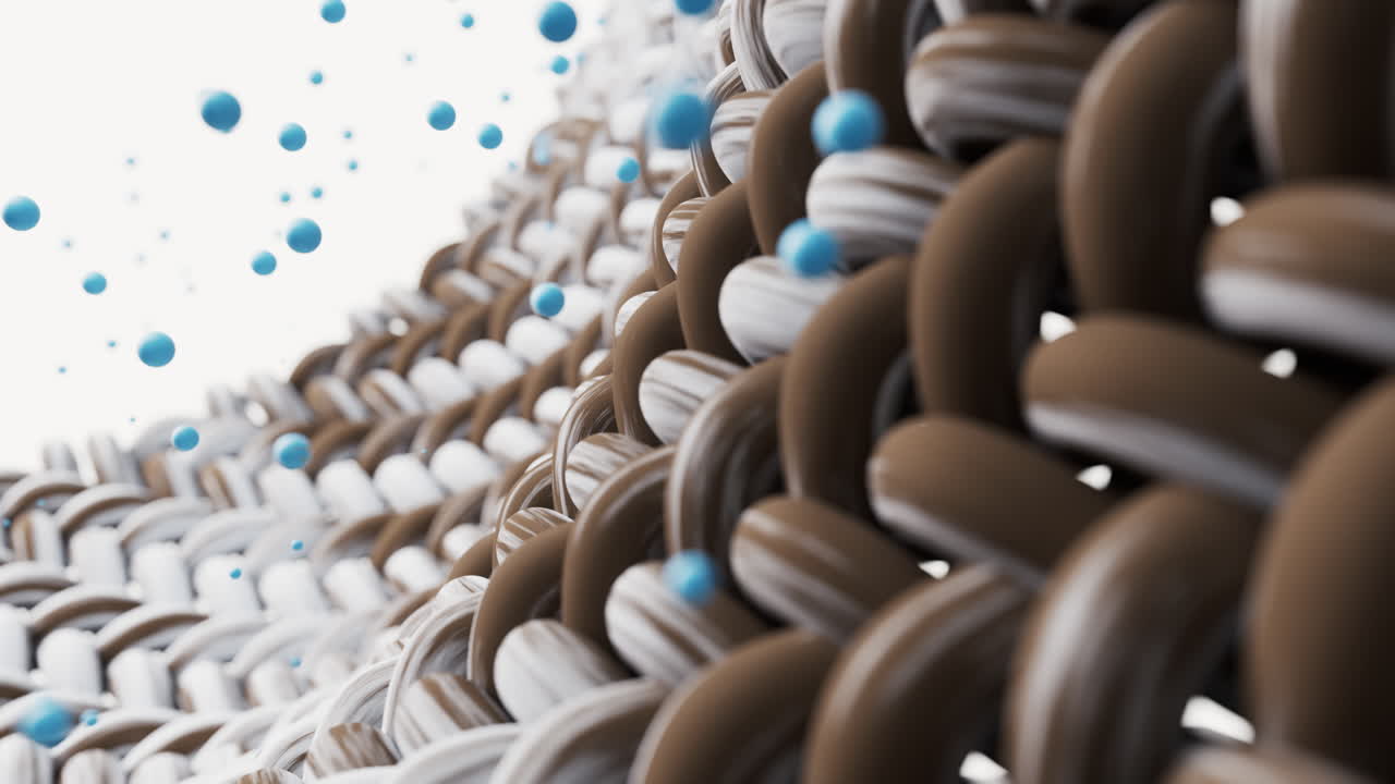 Cleaning the wave cloth with microscopic details, 3d rendering