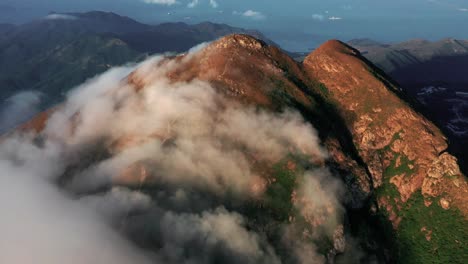 moody landscape on lantau island in hong kong 4k sunrise