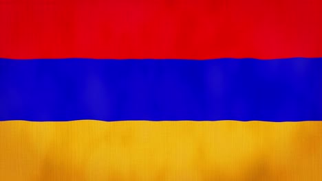 bucle, textura de tela de aspecto real y bandera ondulada de armenia, animación en 3d y 4k.