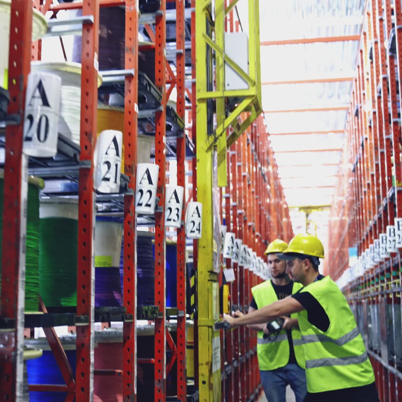 Factory manufacturing electrical cable