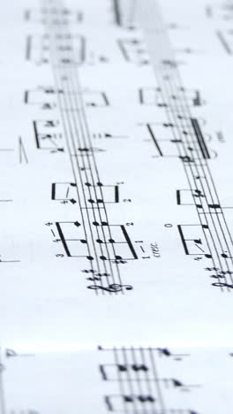 musical note paper sheet