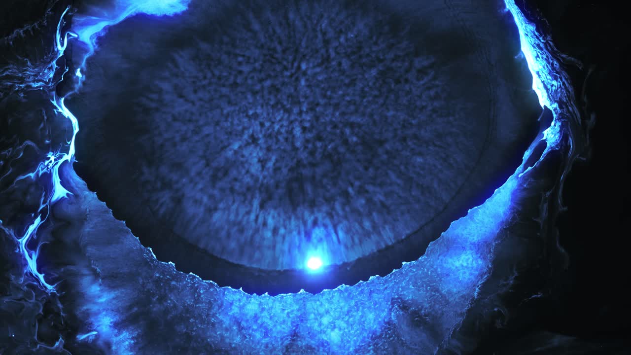 colores cósmicos azules reacción líquida - nebulosa cósmica - macro