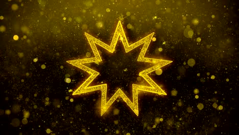 bahai nine pointed star bahaism icon