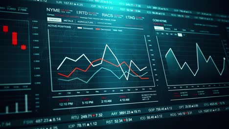 economics trends research texture for financial concept. seamless loop.