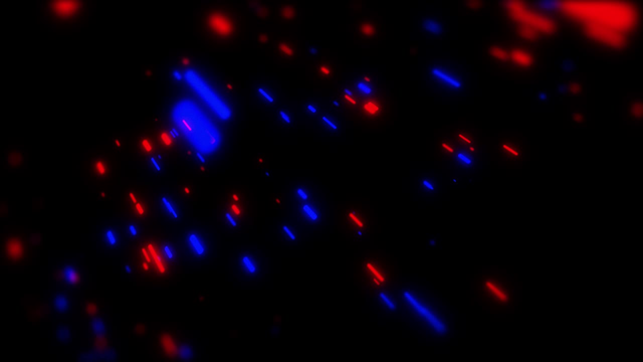 lluvia de rayas de neón. animación 3d de estilo retro sobre un fondo negro