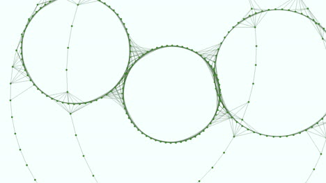 intricate circular network of interconnected lines and circles