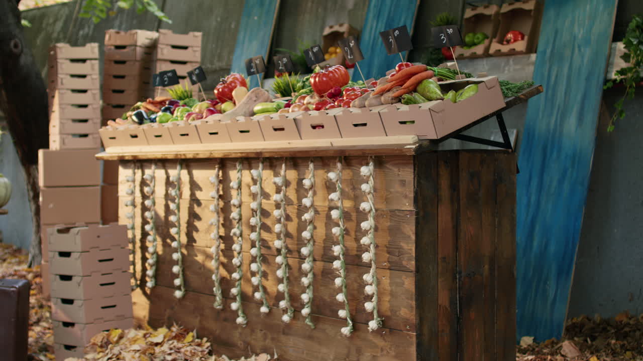 Market Stand with Fresh Produce