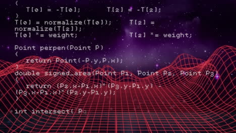 Animation of digital data processing and metaverse over black background
