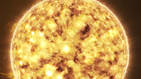 3d animation reveals the sun's fiery surface, capturing solar flares