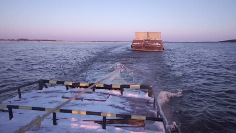 winter river transport