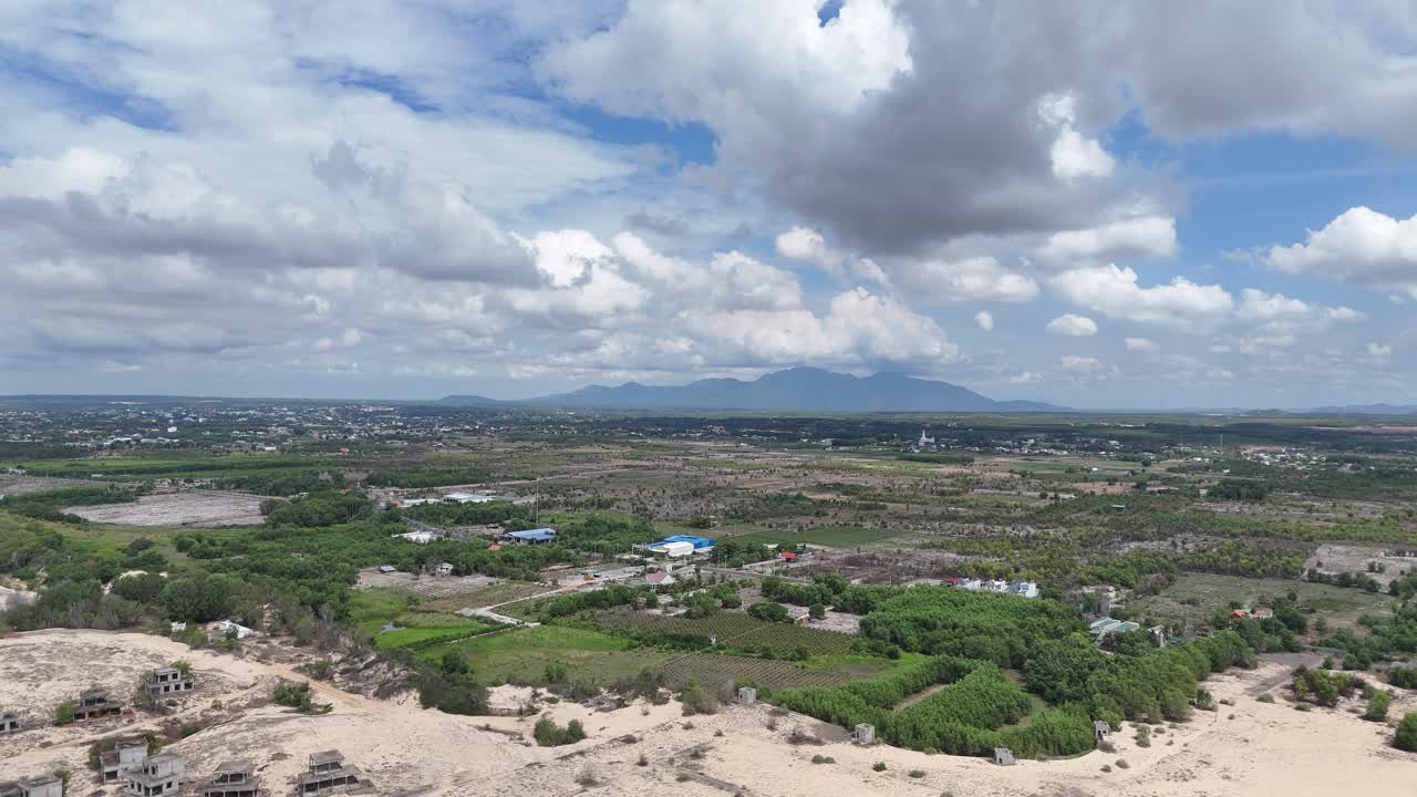 Aerial View of the Farms in La Gi in the Afternoon