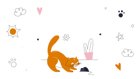 Motion-Graphic-of-Flat-international-cat-day-instagram-stories-collection