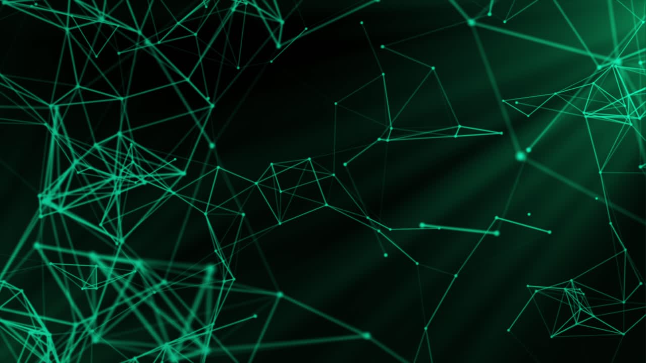 Abstract Green Network Background