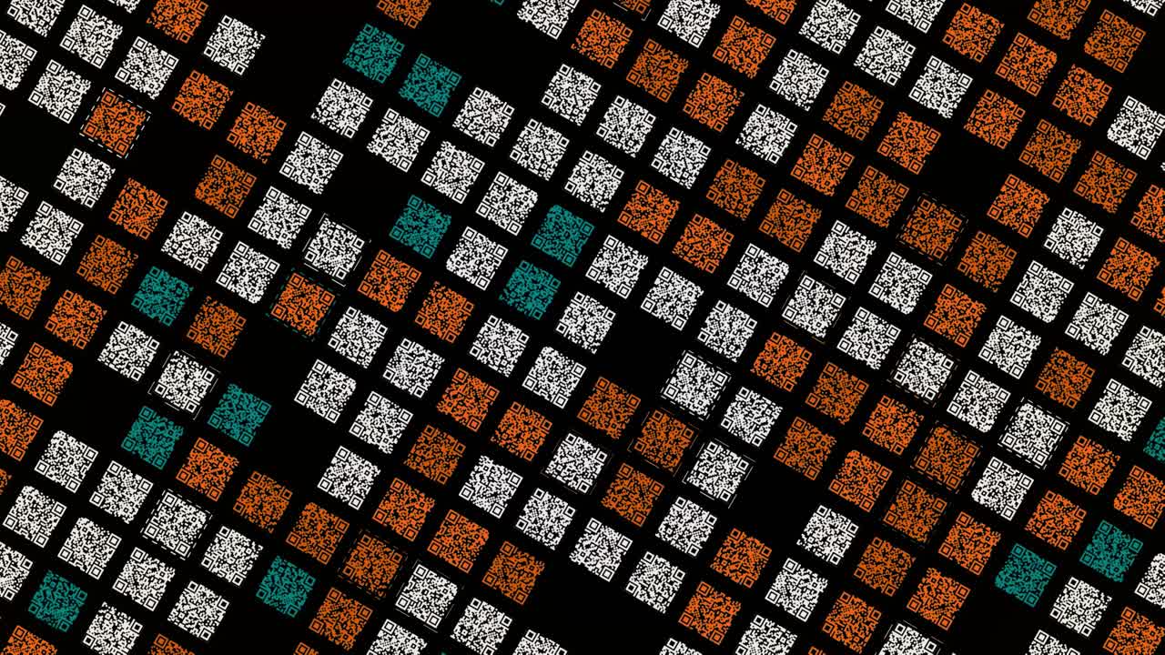 patrón de código qr abstracto