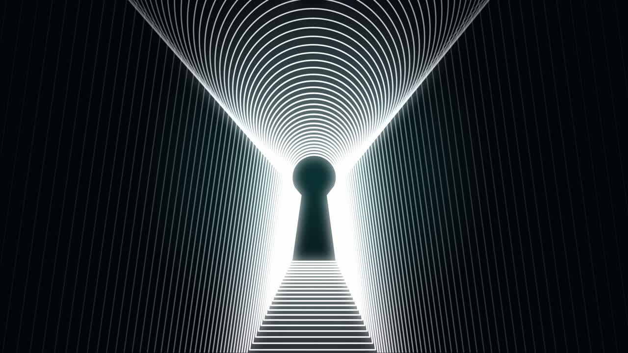 추상적인 키홀 터널