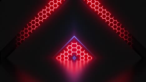 fondo abstracto geométrico de neón