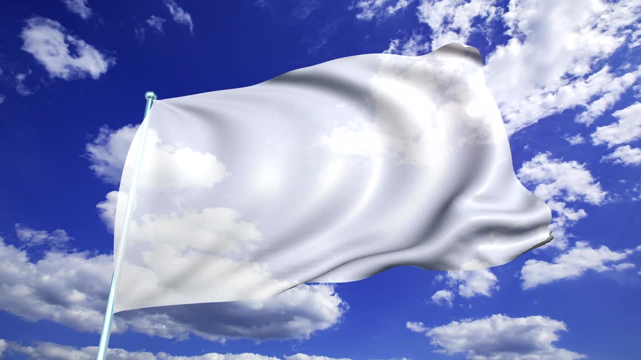 bandera blanca (en bucle)