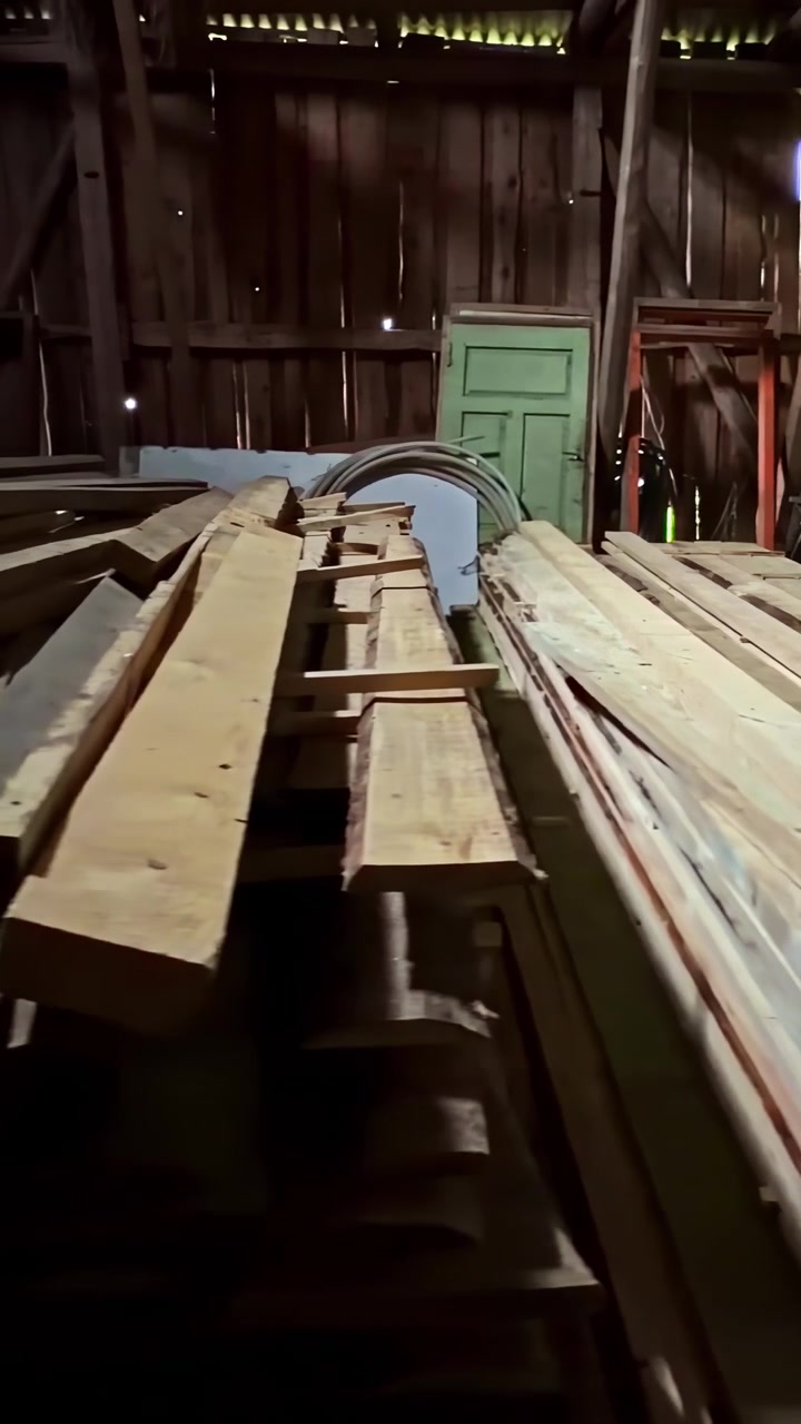 Stacked Of Good Lumber - Pallet Wood. - vertical shot