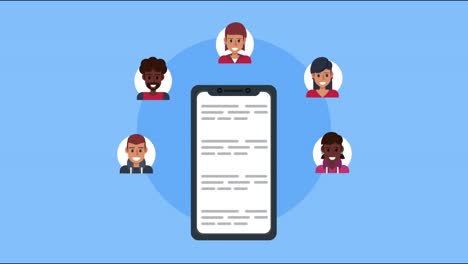 teléfonos inteligentes y redes sociales comunitarias